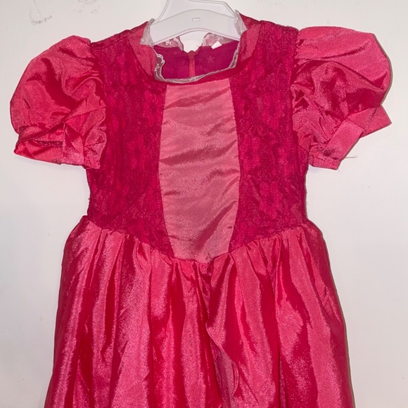 NWOT Princess Peach Costume for Girls Super Brother Kids With Crown Size 100-T - Picture 2 of 10